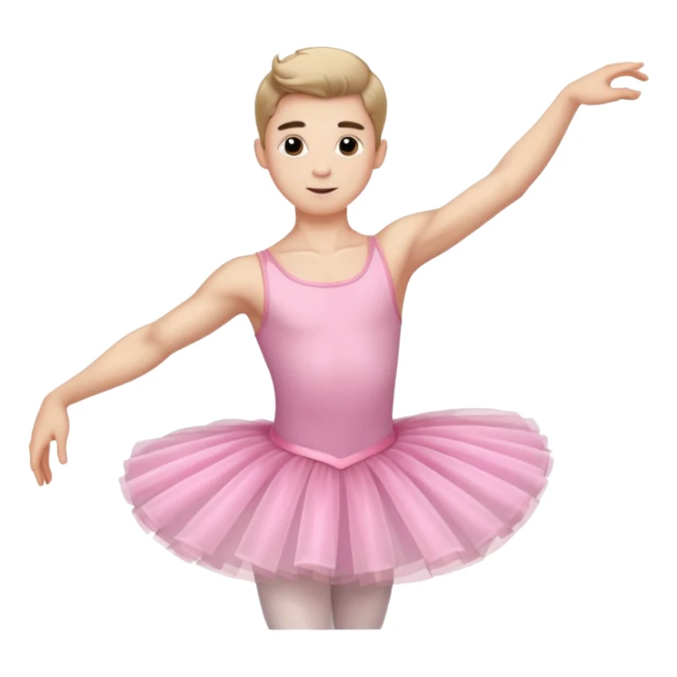 ballerina male si pink sticker
