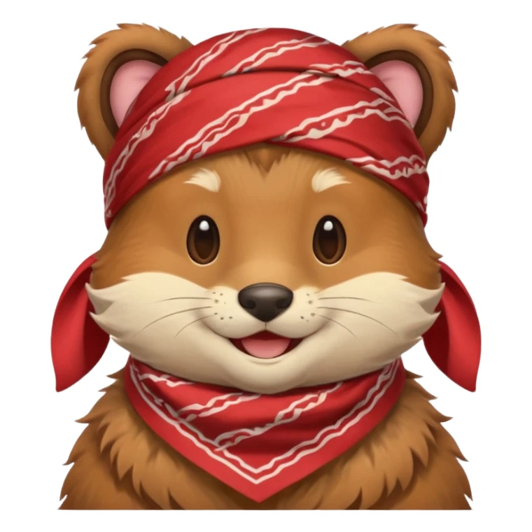 uniformed animal with bandanna sticker