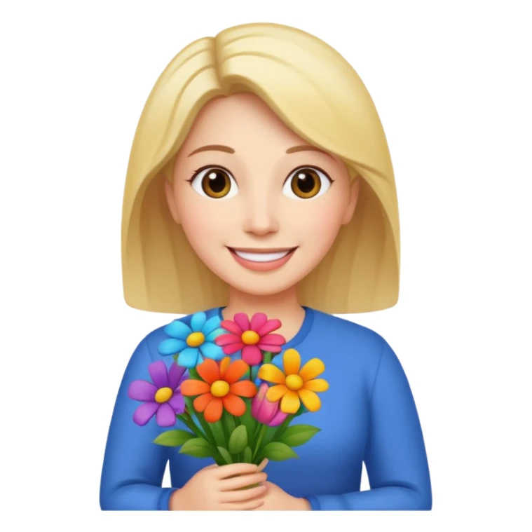 Happy birthday Mom with Flowers sticker