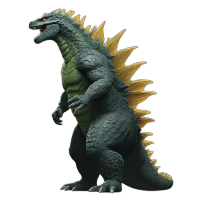 Godzilla (proportional)calm (realistic) (Godzilla King of the Monsters, 2019) sticker