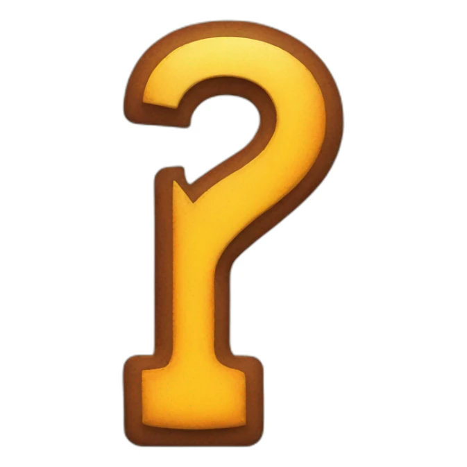 exclamation mark in the form of an iron sticker