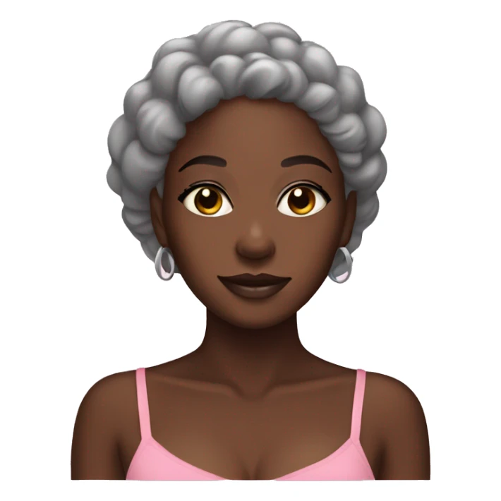 Black girl skin care sticker