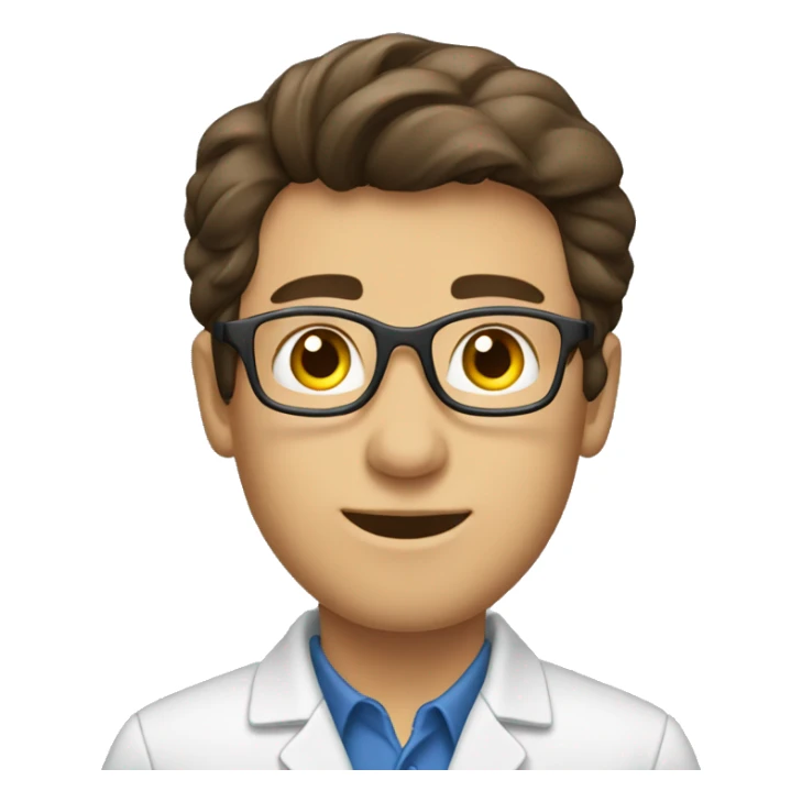 Brunette male geophysicist working sticker