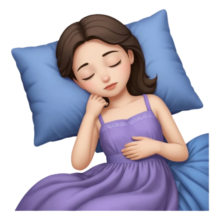 A girl is sleeping aesthetic dress  sticker