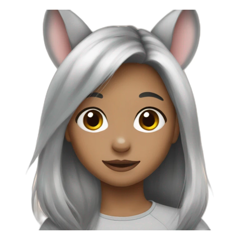 chinchilla girl sticker