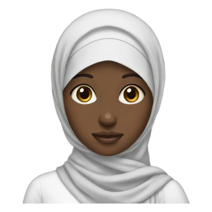 hijabi black girl sticker