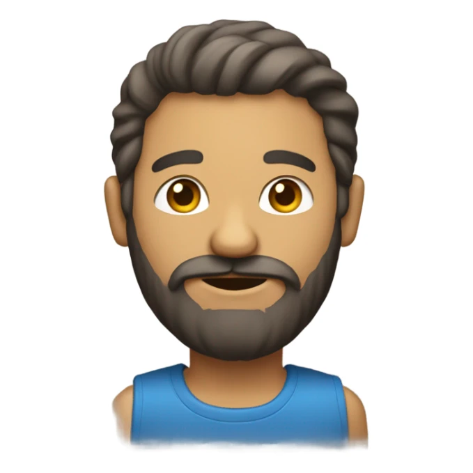 un hombre con barba y una gaita  sticker