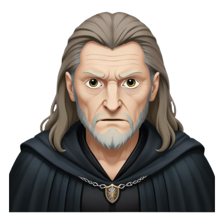 Fenrir Greyback in harry potter, black open chest cloak sticker