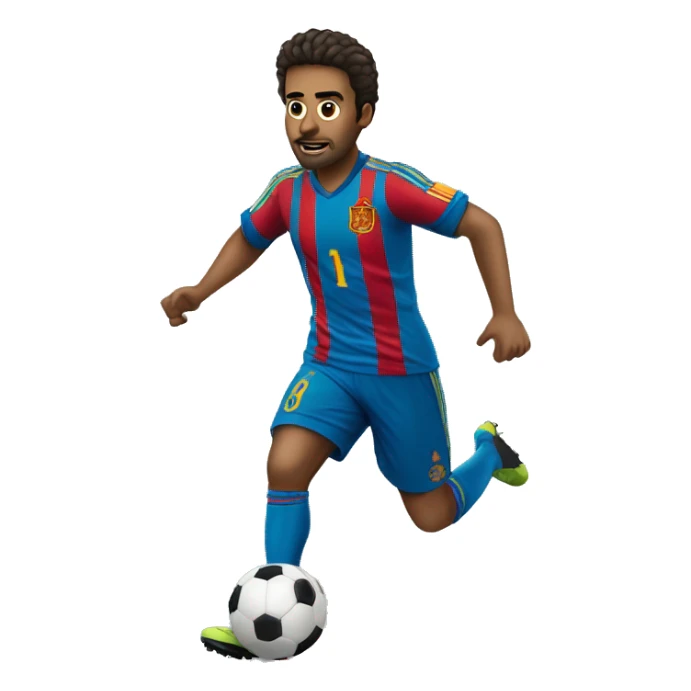 jugador de futbol español con pelo rizado  sticker