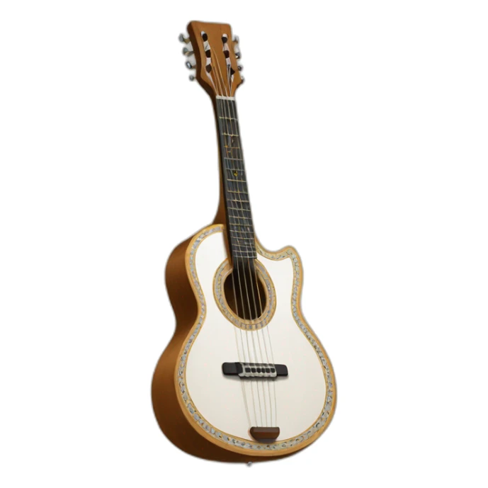 Erlandskian 3 String Guitar Instrument Ethnic sticker