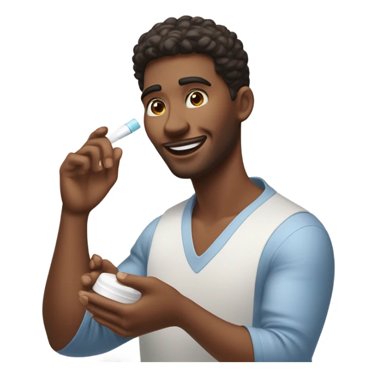 Man skincare sticker