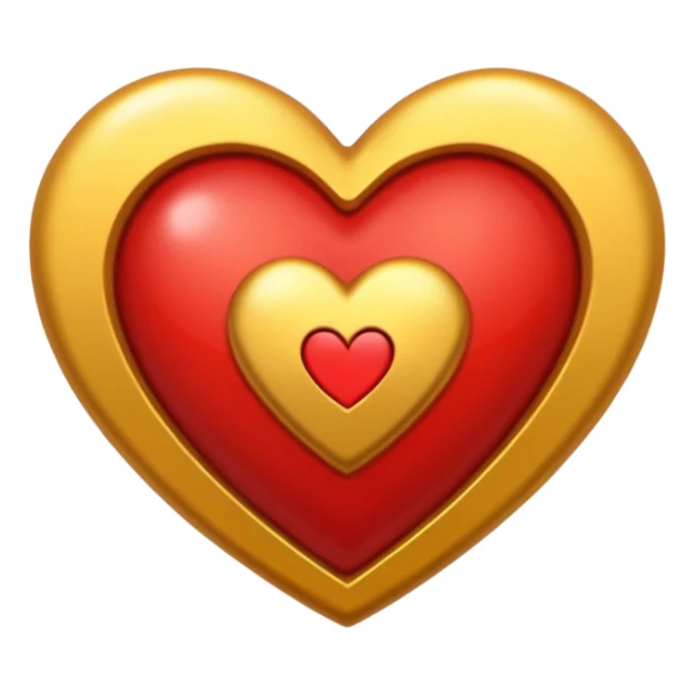 Un corazón y una letra P en el medio  sticker