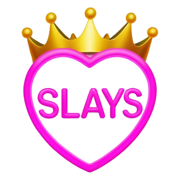 Light up sign that says slay queens  sticker