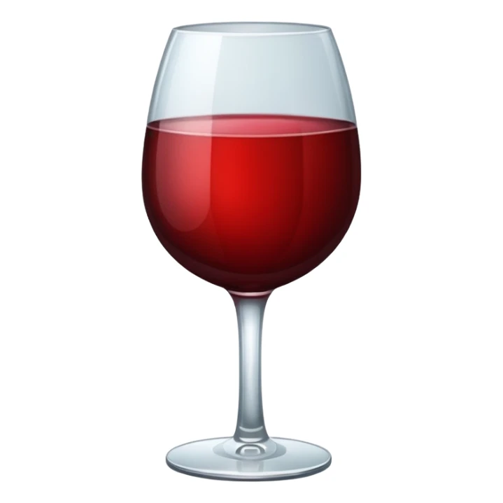 glass of wine in sticker style sticker
