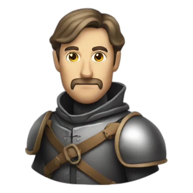 medieval evil spy in the act of infiltrating sticker