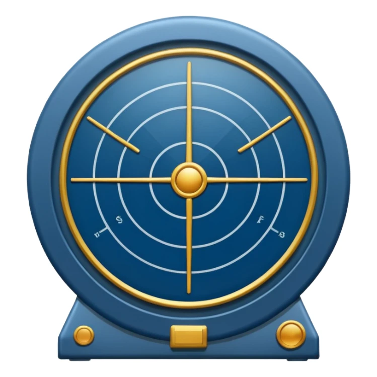 Military radar in hakka color sticker