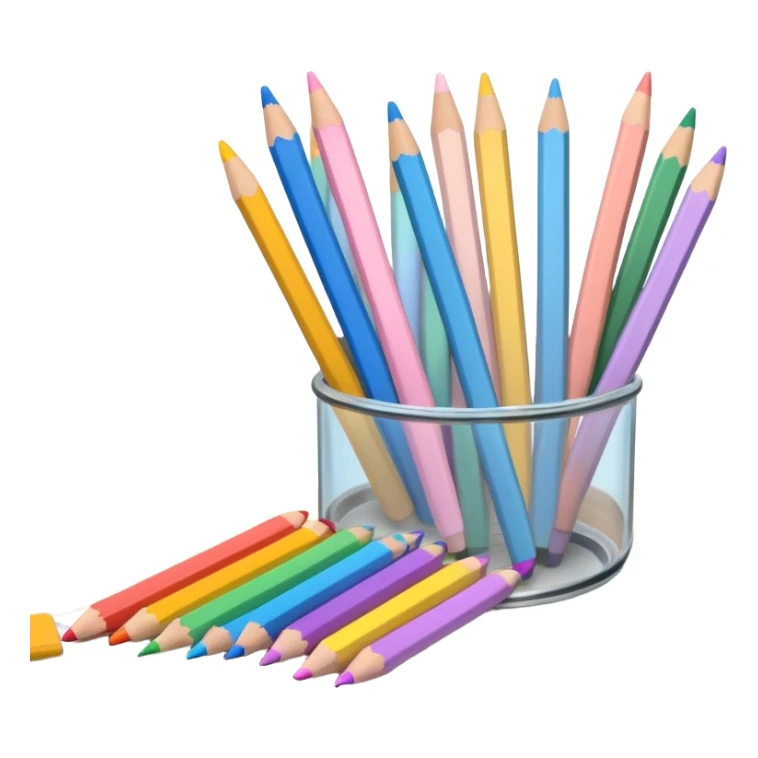 LAPIS , CANETA E REGUA EM TONS PASTEL ESCOLA sticker