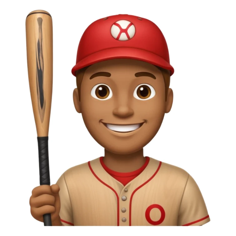 Tung tung tung sahur a wooden guy with a bat sticker