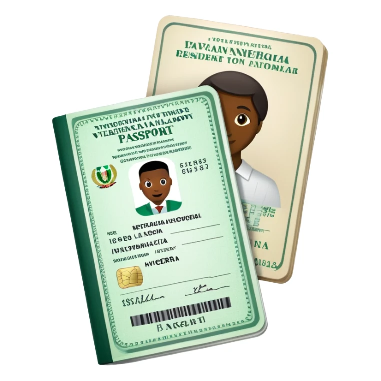 Nigeria, travel visa  sticker