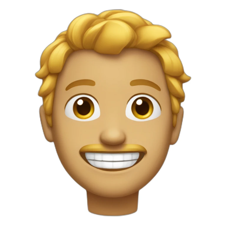 Gazo qui fait semblant sourire  sticker