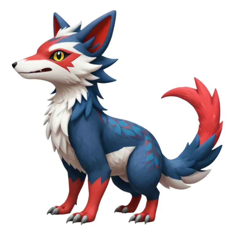 Trico-Sergal-Nargacuga-Litten-Zangoose-fusion sticker