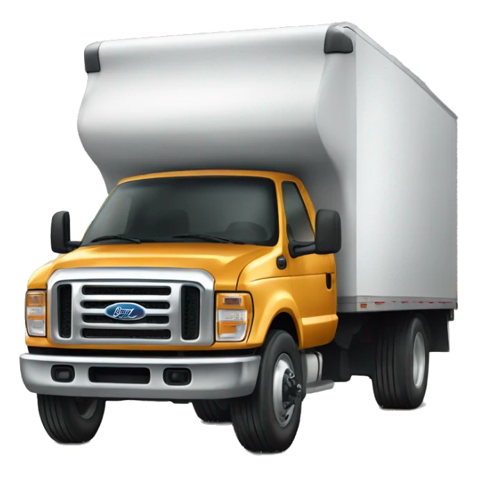 Ford truck with cargo trailer  sticker