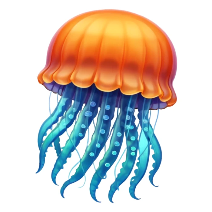 jellyfish with unique design and color but i want a simple one sticker