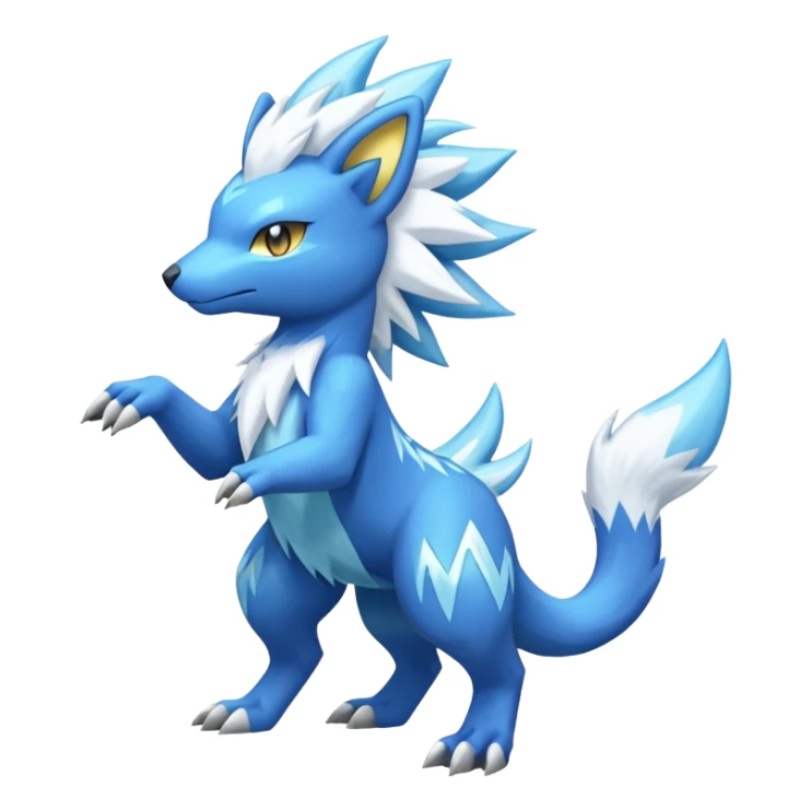 Manectric-Electrike-Amaura-Fakemon-fusion, full body sticker