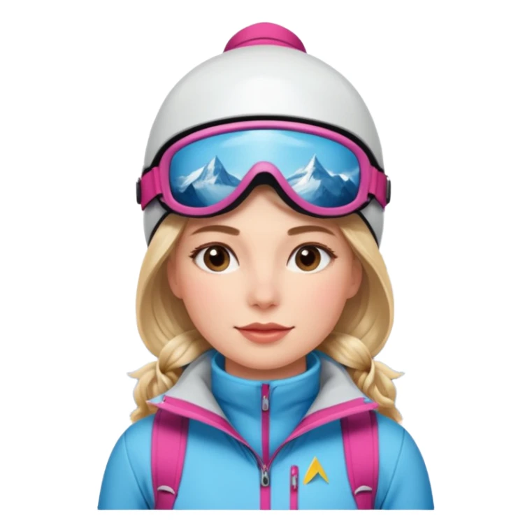 Woman Skiing , Background Matterhorn sticker