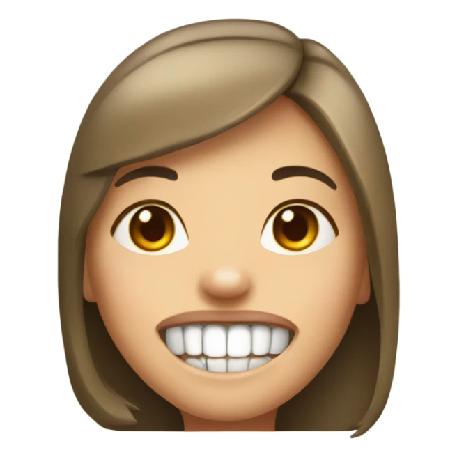 Buck tooth girl sticker