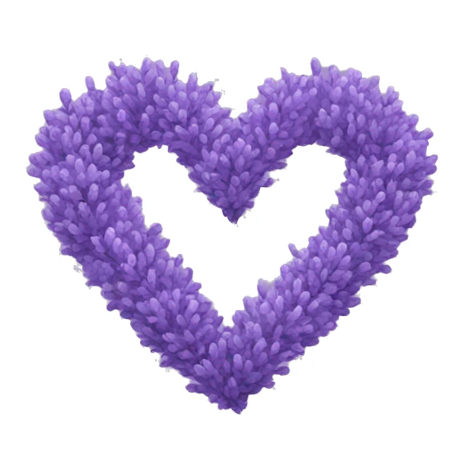 Lavender heart sticker