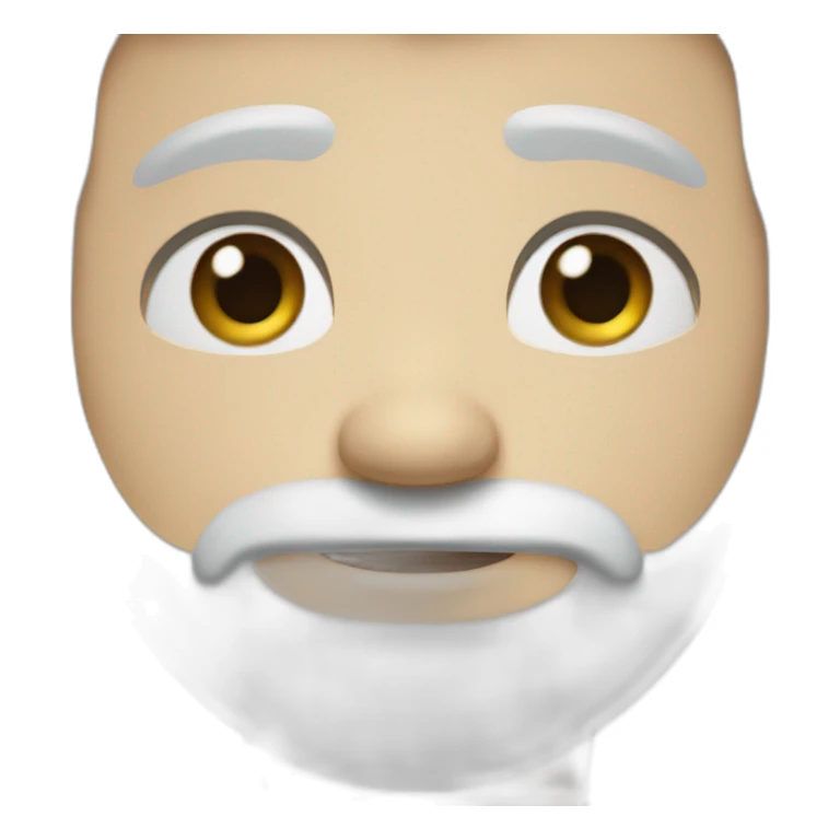 fifty white Man beard short hair blue eyes sticker