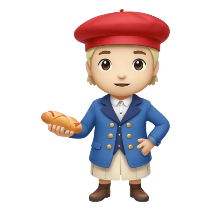 A Pokémon monster based on the theme of France  sticker