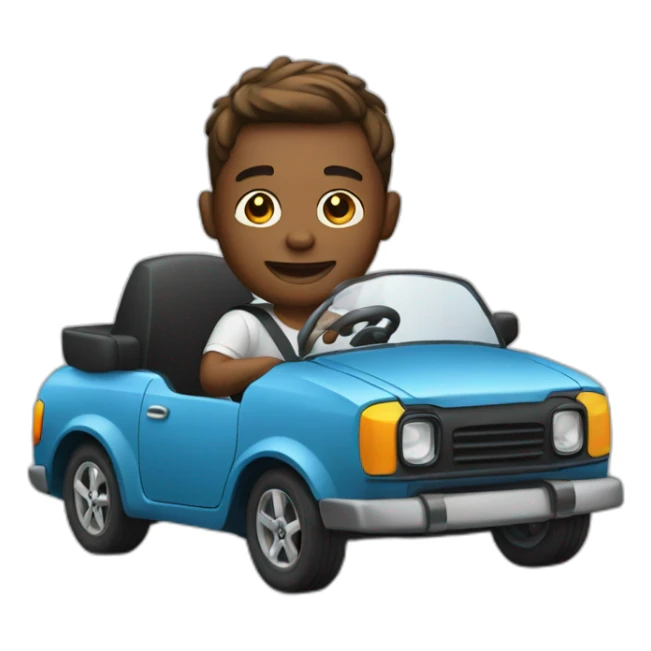 Gay Man Driving Small Car sticker