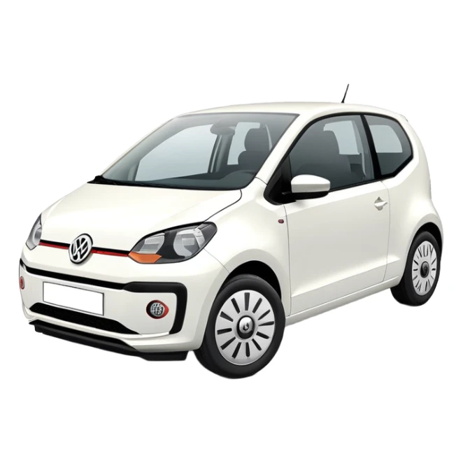White seat car looks like vw up sticker