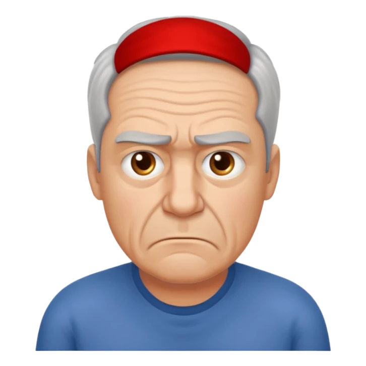 frustrated male aged 58 emoji sticker