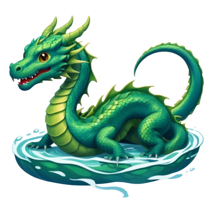 dragon in the sea sticker