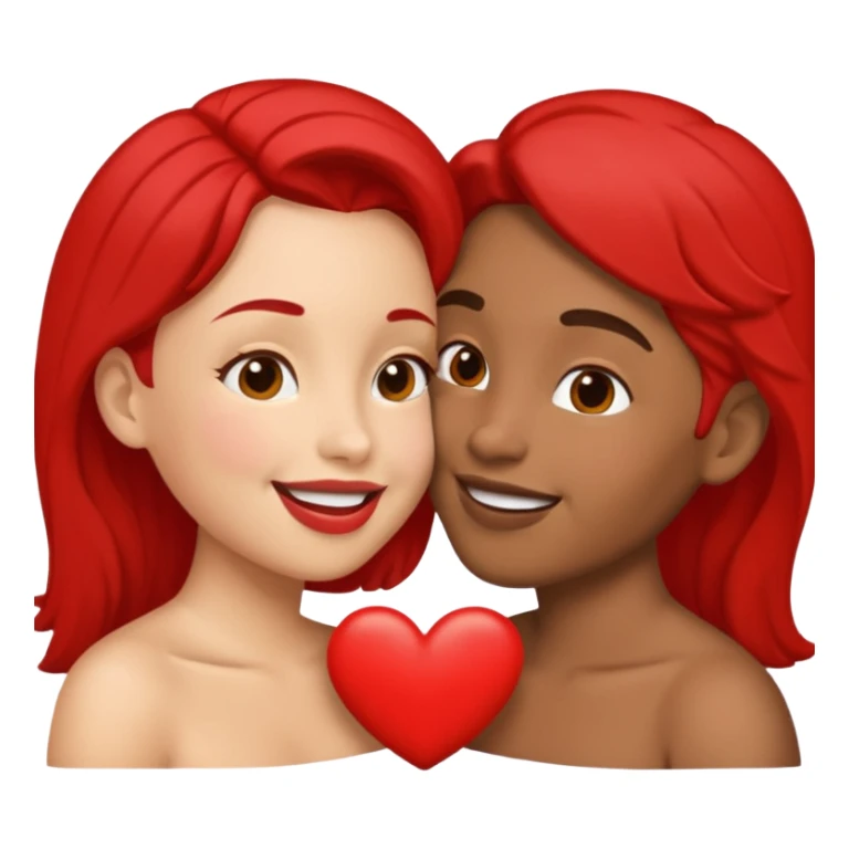 un cartello rosso con due persone che si baciano sticker