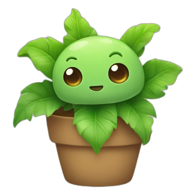 cute plant creature sticker