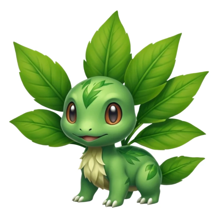 Pokemon red and green legendary grass type sticker