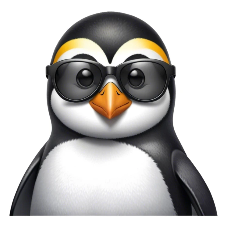 head of Penguin with sunglasses sticker
