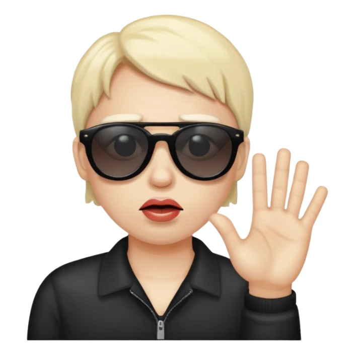  disgusting is wearing sunglasses and saying stop sticker