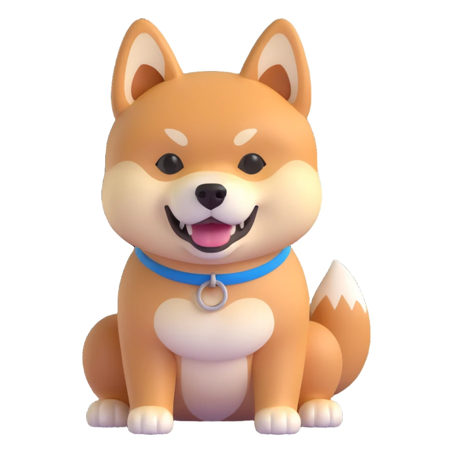 shiba inu muscular sticker