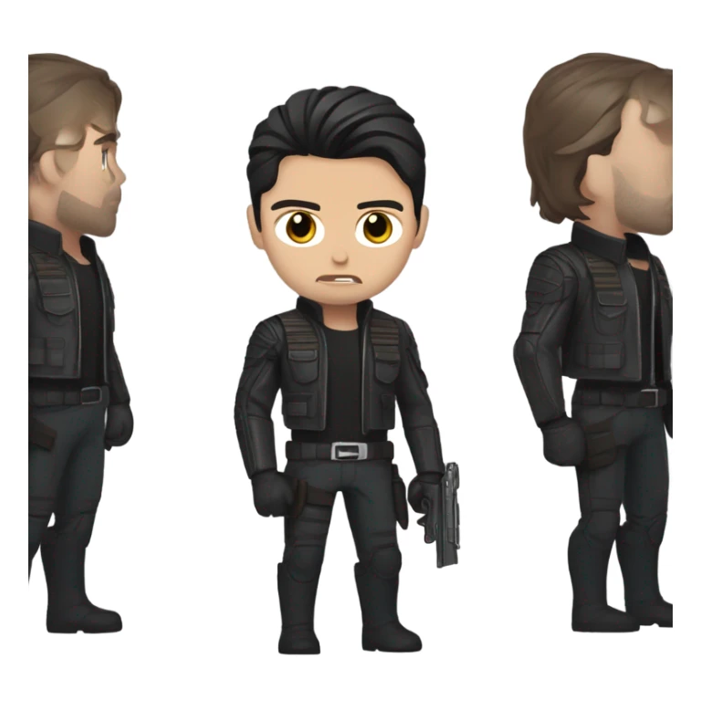 Bucky Barnes in his Falcon and the Winter Soldier era sticker