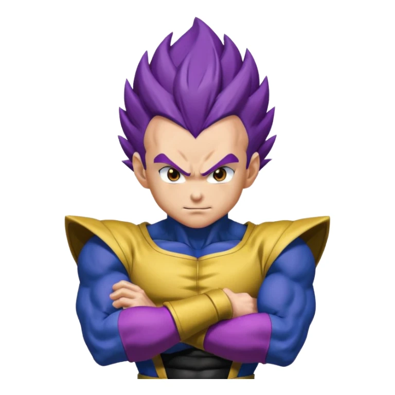 Vegeta ultra ego with purple hair sticker