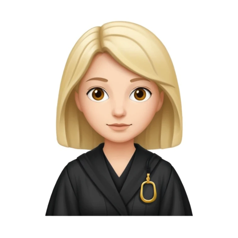 
woman lawyer Wearing a robe sticker