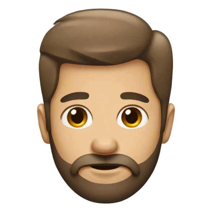 man having beards sticker