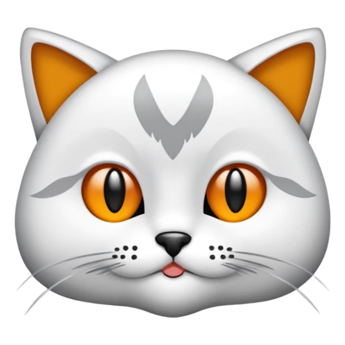 Gri beyaz olan şapka ve papyon takan kedi sticker