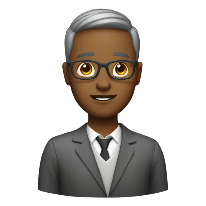 Mid tone teacher with highlighted hair sticker