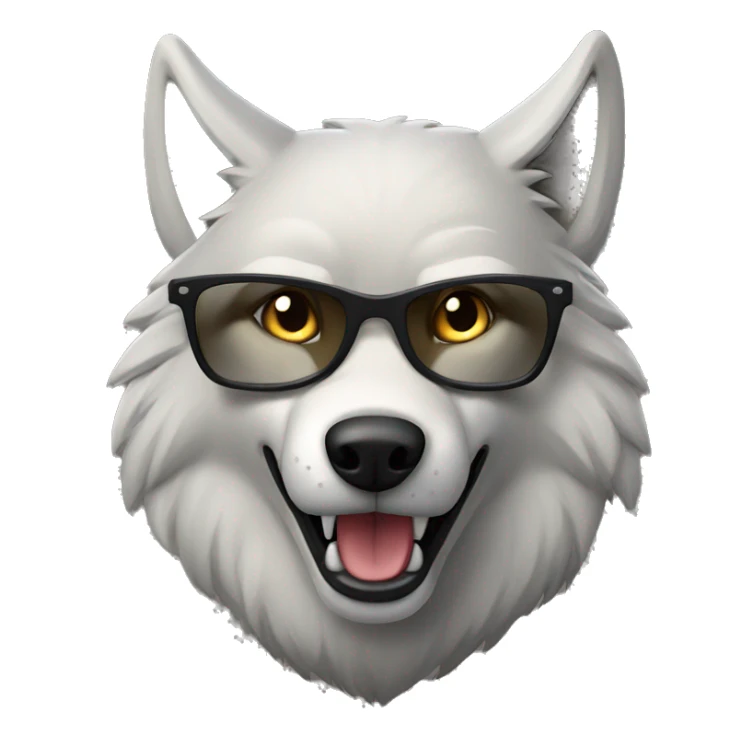 Cool wolf sticker